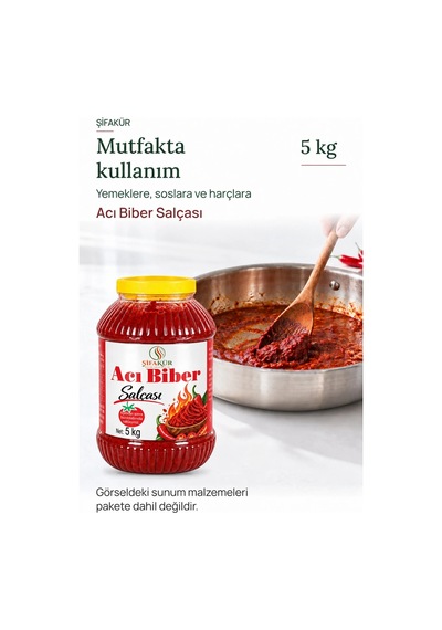 Acı Biber Salçası 5 kg - Bidon Ambalaj