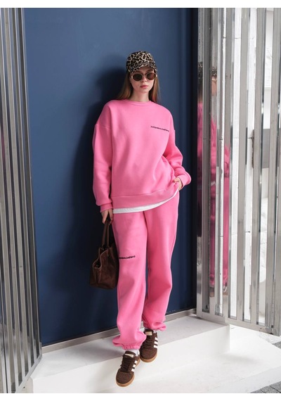 Fonna Fashion Esf-2304 Bayan Eşofman Takım Pembe