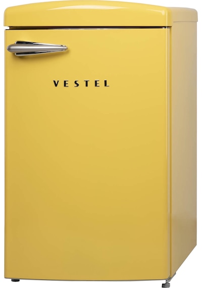 Vestel Retro SB14111 122 L Statik Buzdolabı Sarı