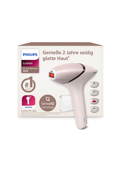Philips Lumea Ipl 9000 Serisi - Vücut Ve Yüz İçin 4 Aparatla 2 Yıla Kadar İpeksi Pürüzsüzlükte Bir Cilt¹ Sağlayan Ipl Epilasyon Cihazları, Kablosuz, Lazer Epilasyona Alternatif Brı957/00
