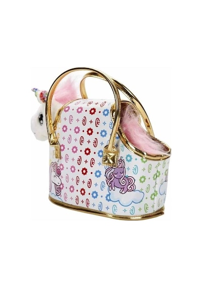 Cutekins Taşıma Çantalı Peluş Unicorn Lou Lou Çok Rengi
