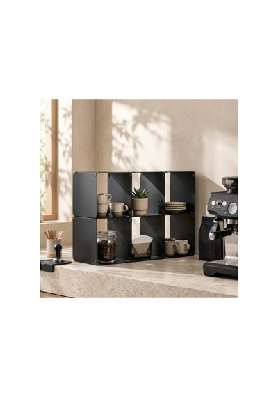 Node 6'lı Modüler Metal Açık Raf Ünitesi Konsol Ve Masaüstü Kitaplık 50x33 Cm Siyah - 944245501 Siyah Node 6'lı Modüler Metal Açık Raf Ünitesi Konsol Ve Masaüstü Kitaplık 50x33 Cm Siyah - 944245501 Siyah