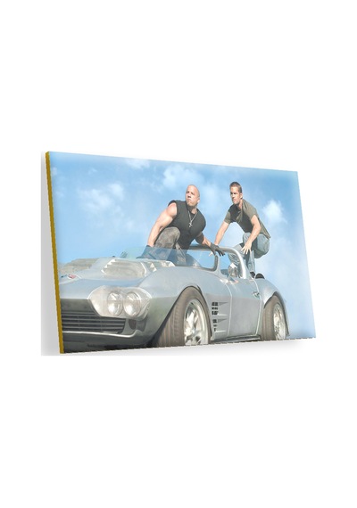 Cakasepetim Hızlı Ve Öfkeli Paul Walker Ve Vin Diesel Ahşap Mdf Tablo
