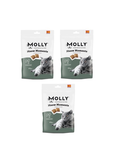 Molly Meow Moments Choosy Seçici Kediler İçin Ödül Maması 60 G X 3 Adet