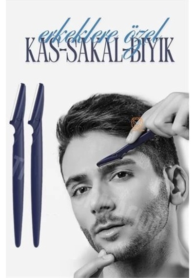 Erkek Kaş Şekillendirme Tüy Alma Jileti 2 Adet