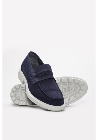 Fast Step Hakiki Deri Erkek Casual Ayakkabı 214ma4091 Lacivert