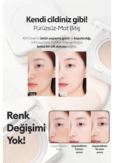 Mat Bitişli Clıo Kill Cover Founwear Cushion The Original Mini 21n Linen Spf50+ Pa+++ 21n Linen