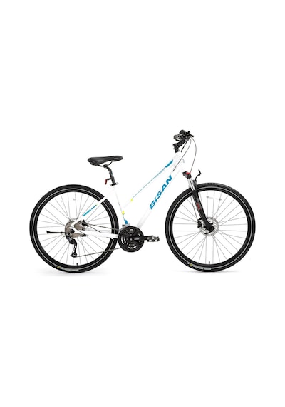 Bisan Trx-8300 Griselda Şehir Bisikleti 24v Md Fren 28 Jant 45 Kadro Beyaz Beyaz - Mavi