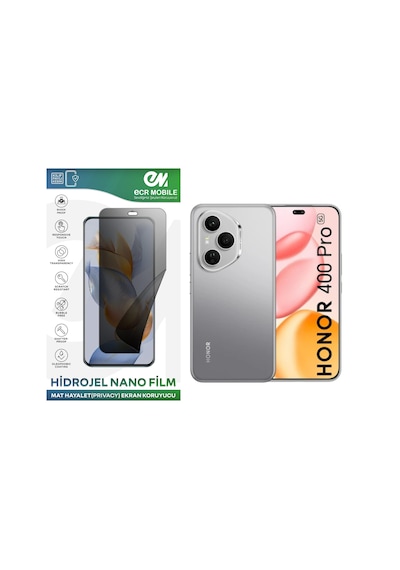 Honor 400 Pro Uyumlu Hidrojel Nano Ekran Koruyucu Film Hayalet Privacy Tempered Cam Değildir