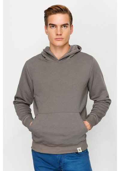 Igs İgs Standart Kapüşonlu Erkek Sweatshirt Koyu Gri