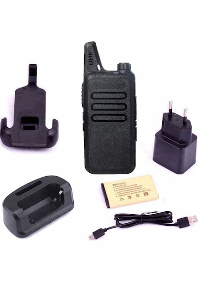 İfreqtech Ap-100 Pmr El Telsizi Çiftli Set Lisanssız Kullanım Uzun Menzil Profesyonel Telsiz 2 Li Paket Şarjlı + Klips Dahil