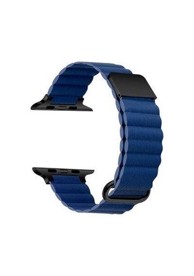 Apple Watch Uyumlu 40mm Krd-78 Pu Deri Kordon Strap Kayış - Koyu Gri