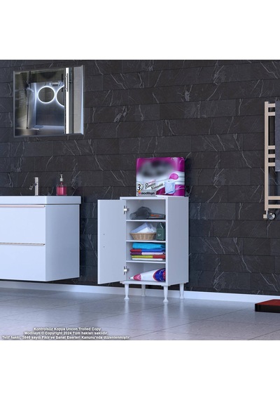 Eliusta Nirat 40 Cm 4 Bölmeli Beyaz Banyo Mutfak Dolabı 3 Raflı Kapaklı Çok Amaçlı Dolap 40x75x32,5 Cm Beyaz Eliusta Nirat 40 Cm 4 Bölmeli Beyaz Banyo Mutfak Dolabı 3 Raflı Kapaklı Çok Amaçlı Dolap 40x75x32,5 Cm Beyaz