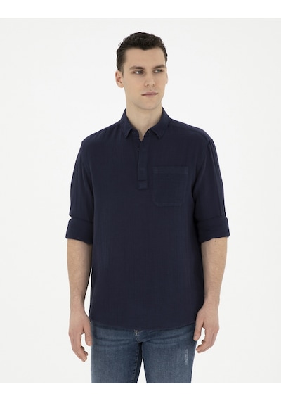 Pierre Cardin Erkek Lacivert Gömlek Desenli 50284592-vr033 Lacivert Pierre Cardin Erkek Lacivert Gömlek Desenli 50284592-vr033 Lacivert