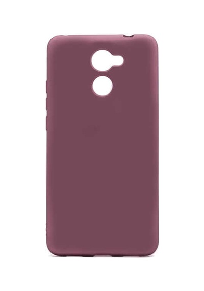 Zore Huawei Y7 Prime Kılıf Omsy Premier Silikon Kapak - Mürdüm