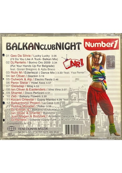 Plak Değildir Cd Dir Cd Number1 Balkan Club Night Cd