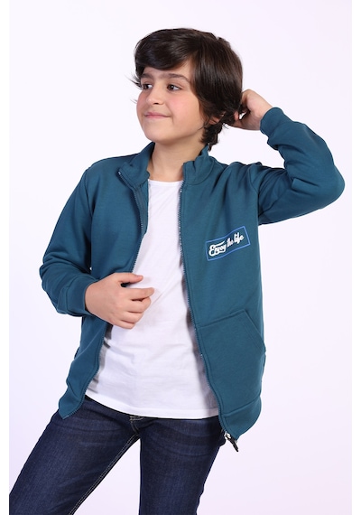 Toontoy Kids Toontoy Erkek Çocuk 2'li Takım Baskılı Dik Yaka Fermuarlı Hırka & Beli Paçası Lastikli Cepli Jogger Eşofman Altı Petrol Mavi Toontoy Kids Toontoy Erkek Çocuk 2'li Takım Baskılı Dik Yaka Fermuarlı Hırka & Beli Paçası Lastikli Cepli Jogger Eşofman Altı Petrol Mavi