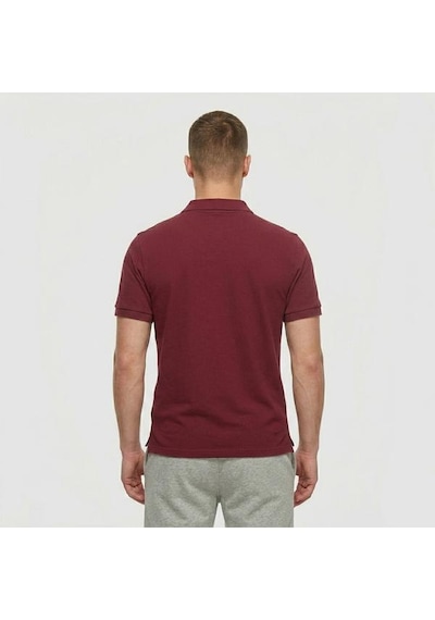 New Balance 3415 Erkek Bordo Polo Yaka Tişört