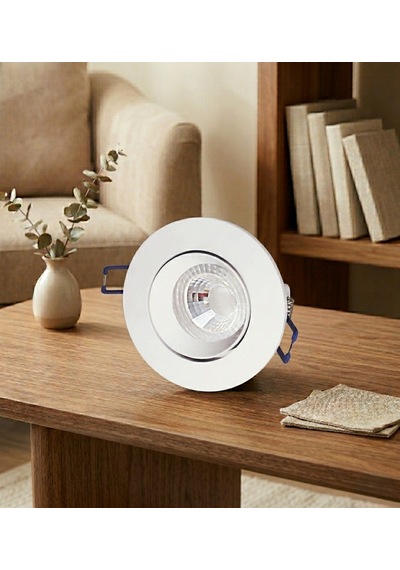 5 Adet Cata Ct 5256 Safir Beyaz Kasa 8w Sıva Altı Led Spot Gün Işığı 3200k