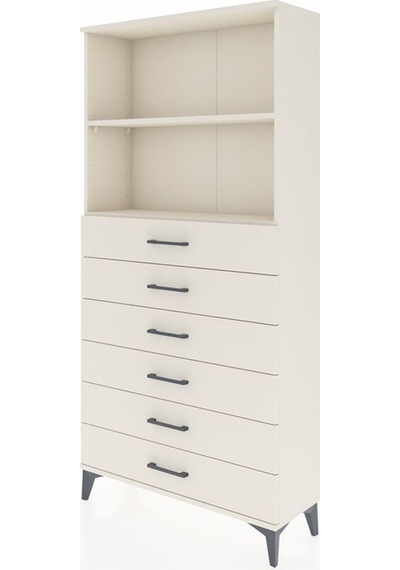 Arges Dolap 2 Raflı 6 Çekmeceli 88x30x182 Aytaşı-aytaşı Aytaşı