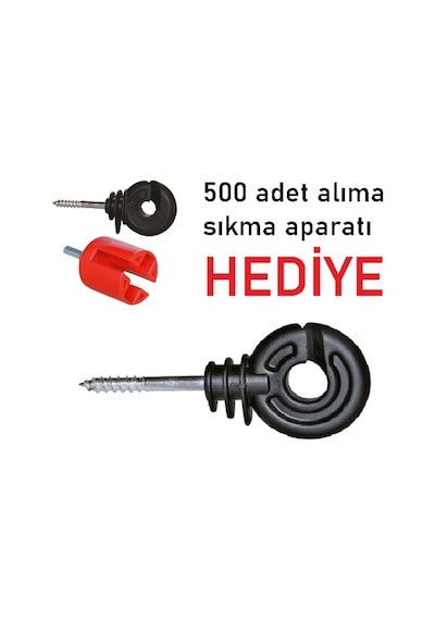 Elektrikli Çit Sistemi Izolatörü Domuz Ayı Teli Vidalı Izolatör