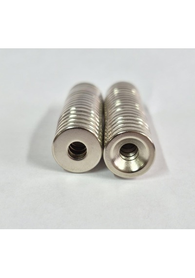 8 Adet 15x5 Mm 10x5,5mm Havşalı Delikli Neodyum Mıknatıs Metrik 10/5,5 Diğer