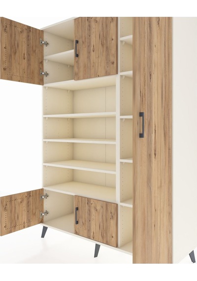 Hyperion Dolap 11 Raflı 5 Kapaklı 132x44x195 Aytaşı-çam/aytaşı Aytaşı Hyperion Dolap 11 Raflı 5 Kapaklı 132x44x195 Aytaşı-çam/aytaşı Aytaşı