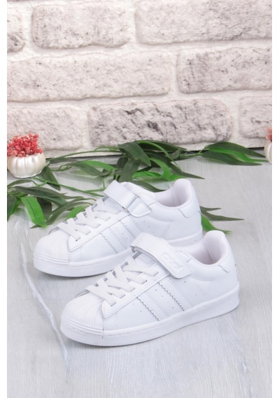 Fort Cool Star Rahat Esnek Sneaker Çocuk Spor Ayakkabı Beyaz