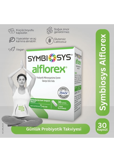 Symbiosys Alflorex Probiyotik 30 Kapsül 2 Adet