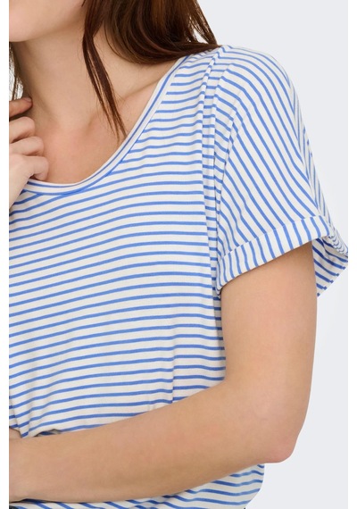 Jdy Jdysıssy Kadın Basic T-shirt Kısa Kollu O-neck T-shirt Açık Mavi