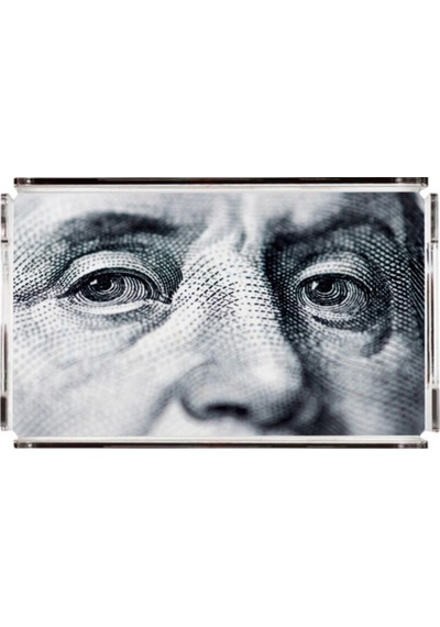 Benjamin Franklin Pleksi Tepsi -40x24cm