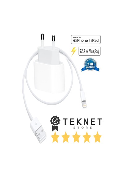 Apple Uyumlu iPhone 6 7 8 X 11 12 13 14 Tüm Serilerle  Hızlı Şarj Aleti 22.5w Turbo Sarj