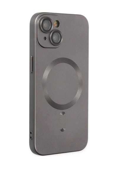 Apple İphone 14 Plus Kılıf Moshi Lens Magneticsafe Silikon - Füme Çok Renkli