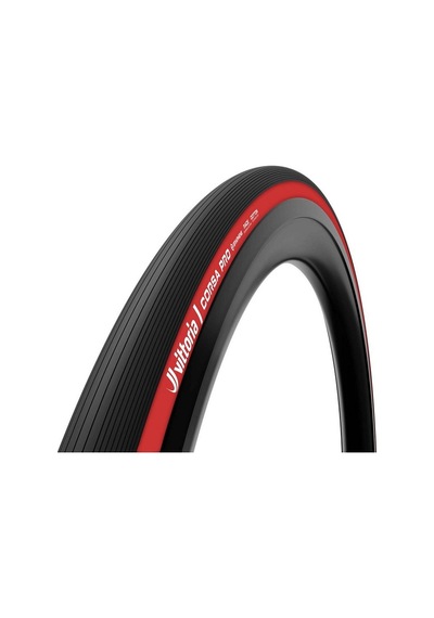 Vittoria Road Corsa Pro Tlr 700x28 Siyah Kırmızı Yanak 11a01175 Siyah