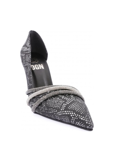 Dgn Ysf-07-23y Kadin Silver Taş Bantli Abiye Ayakkabi YSF-07-1563-R11294