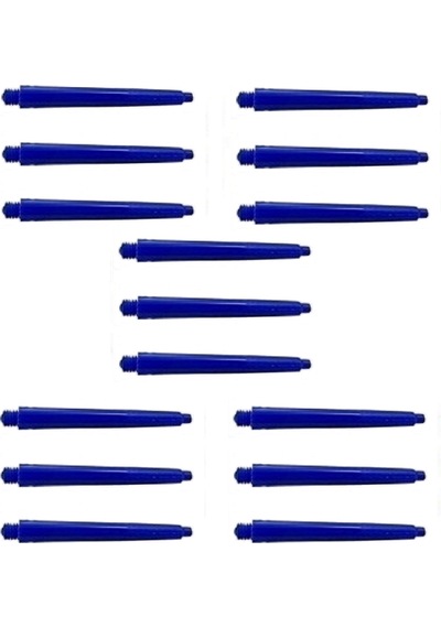 5 SET (15 Adet) 48mm DARTSAN NYLON DART ŞAFT-SHAFT. Mavi