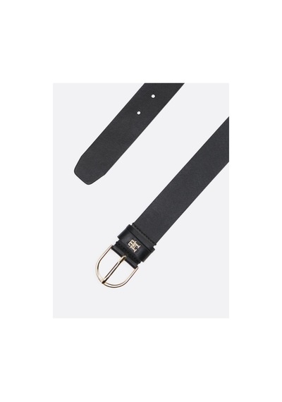 Tommy Hilfiger Siyah Kadın Deri Kemer-6080 Siyah