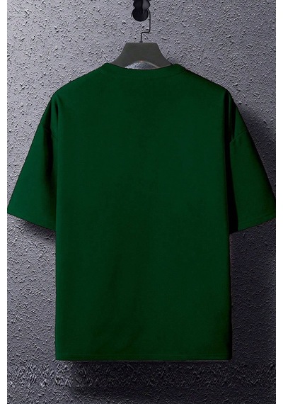 Uyguntarz Unisex Dreamer Baskılı Tasarım T-shirt Yeşil