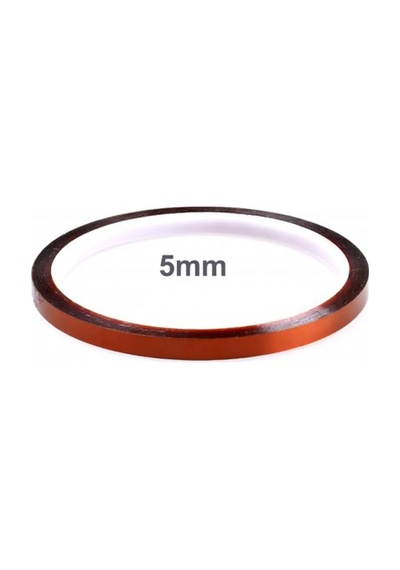 Isıya Dayanıklı Poliimid Bant 5mm X 30 Metre Devre Maskeleme Bandı