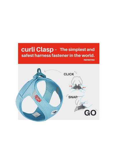Alpine Curli Clasp Vest Harness Light Gray Xs