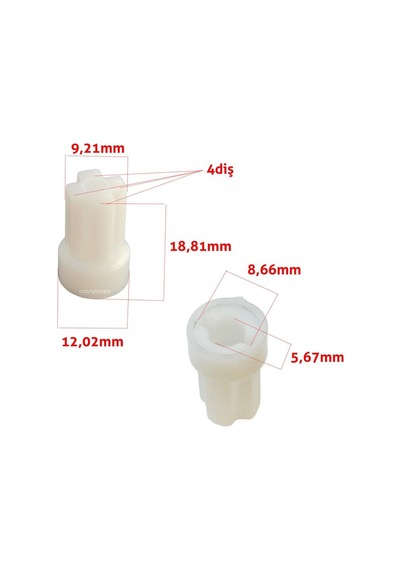 Schafer İle Uyumlu Meister Mega Blender Motor Dişlisi Ve Karşılığı Kaplin Özel Tip
