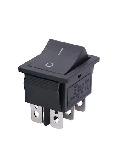 Geniş Işıksız 6p On/off Açma Kapama Anahtarı Ic-109a