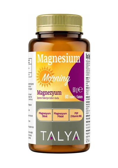 Tr Magnezyum Malat Magnezyum Sitrat Vitamin B6 Içeren Takviye Edici Gıda, 60 Tablet