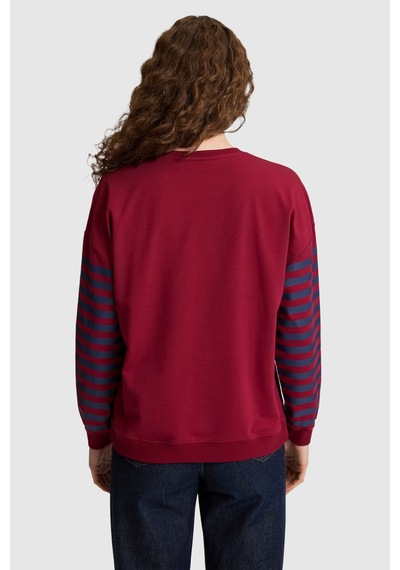 U.S. Polo Assn. Kadın Vişne Sweatshirt 50328990 Vr223