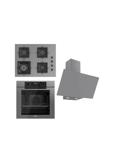 Ferre Fryart Serisi Gri Ankastre Set SC408-WFA - QEP63CPR - D079