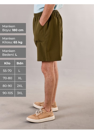 Duxa %100 Pamuk Keten Dokulu Beli Lastikli ve Bağcıklı Erkek Rahat Kalıp Bol Kesim Günlük Ev Dış Spor Giyim Büyük Beden Şort Haki Duxa %100 Pamuk Keten Dokulu Beli Lastikli ve Bağcıklı Erkek Rahat Kalıp Bol Kesim Günlük Ev Dış Spor Giyim Büyük Beden Şort Haki