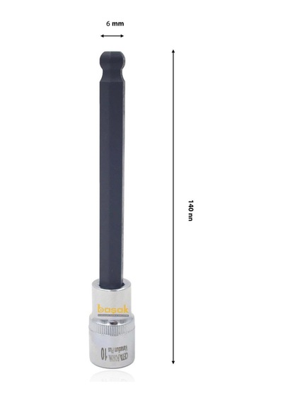 Ceta Form 1/2 6 Mm Ekstra Uzun Tip Topbaşlı Allen Uçlu Lokma C28s-hb06xl