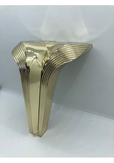 PLASTİK, 16 CM GOLD KAPLAMA  BAZA,KOLTUK,MOBİLYA AYAĞI (4 ADET)
