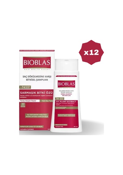 Bioblas Uzama Dökülmelere Karşı Şampuan 360 Ml - 12 Adet