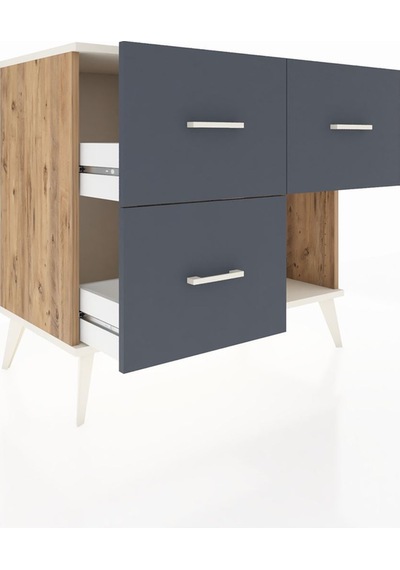Hyperion Şifonyer 3 Çekmeceli 88x44x80 Çam-aytaşı/antrasit Aytaşı/antrasit Hyperion Şifonyer 3 Çekmeceli 88x44x80 Çam-aytaşı/antrasit Aytaşı/antrasit